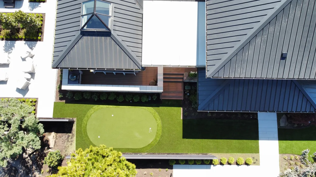 backyard putting green