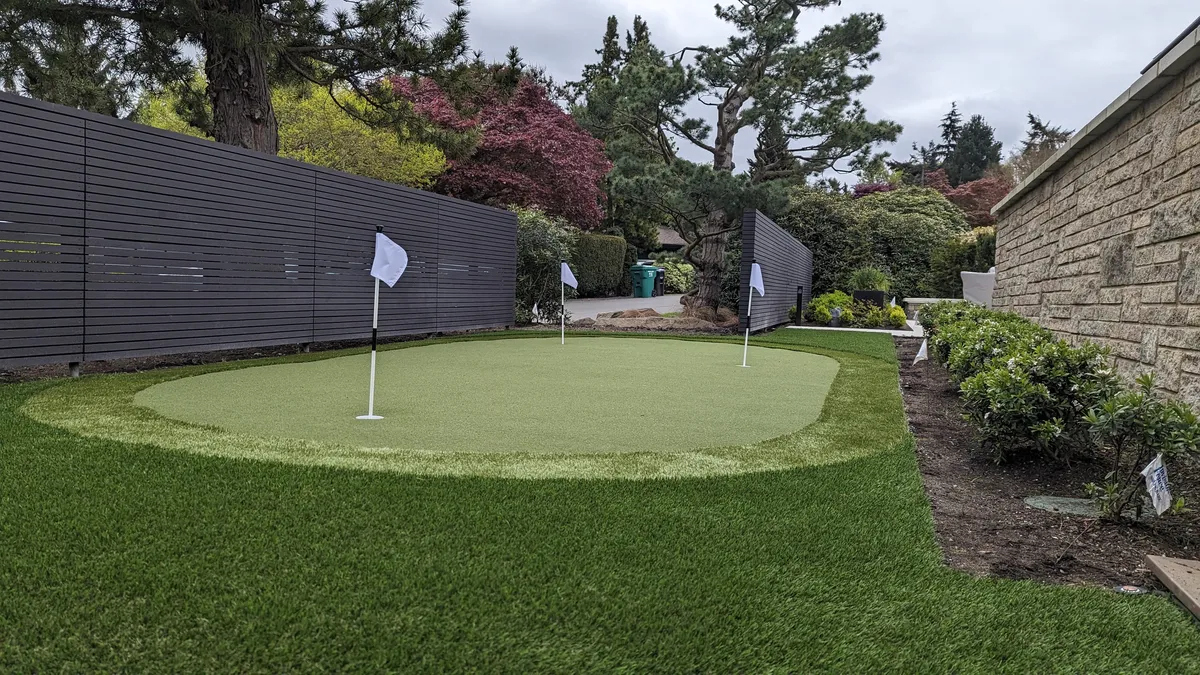 backyard putting green