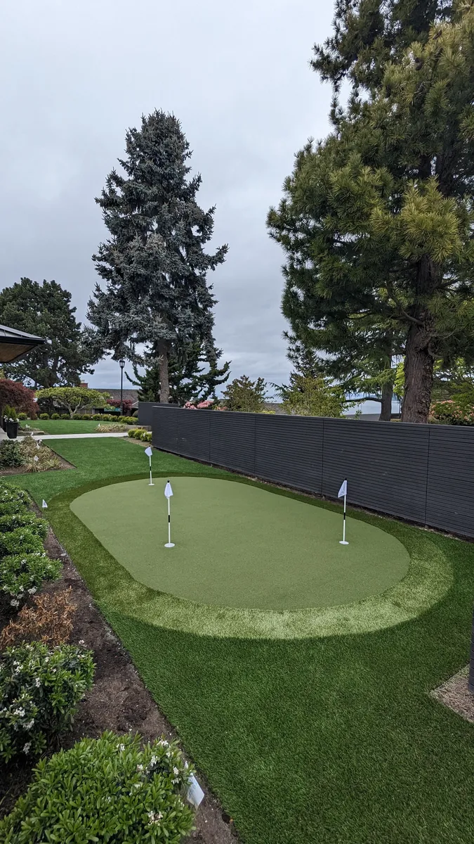 backyard putting green