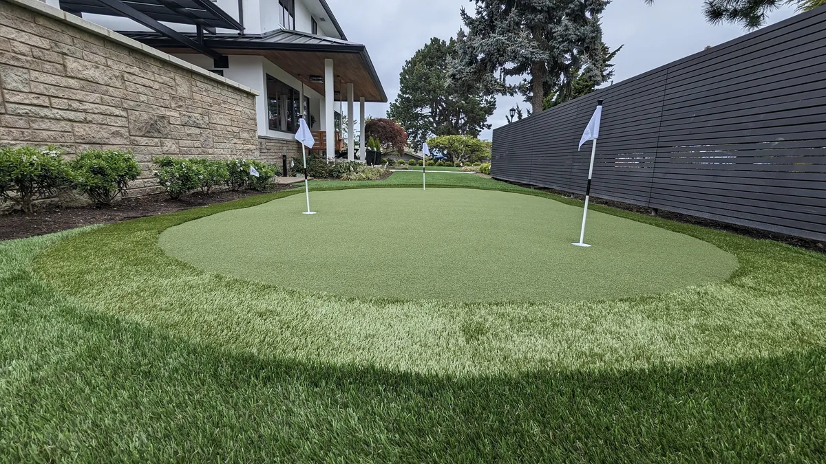 backyard putting green