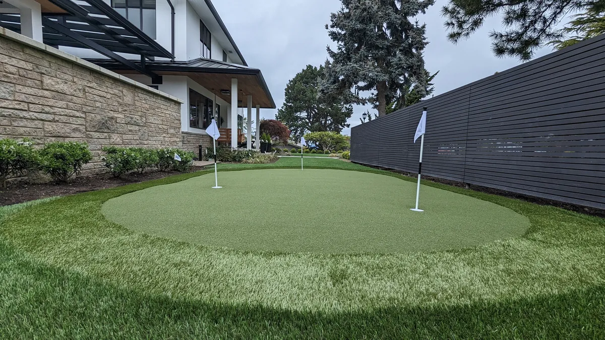 backyard putting green