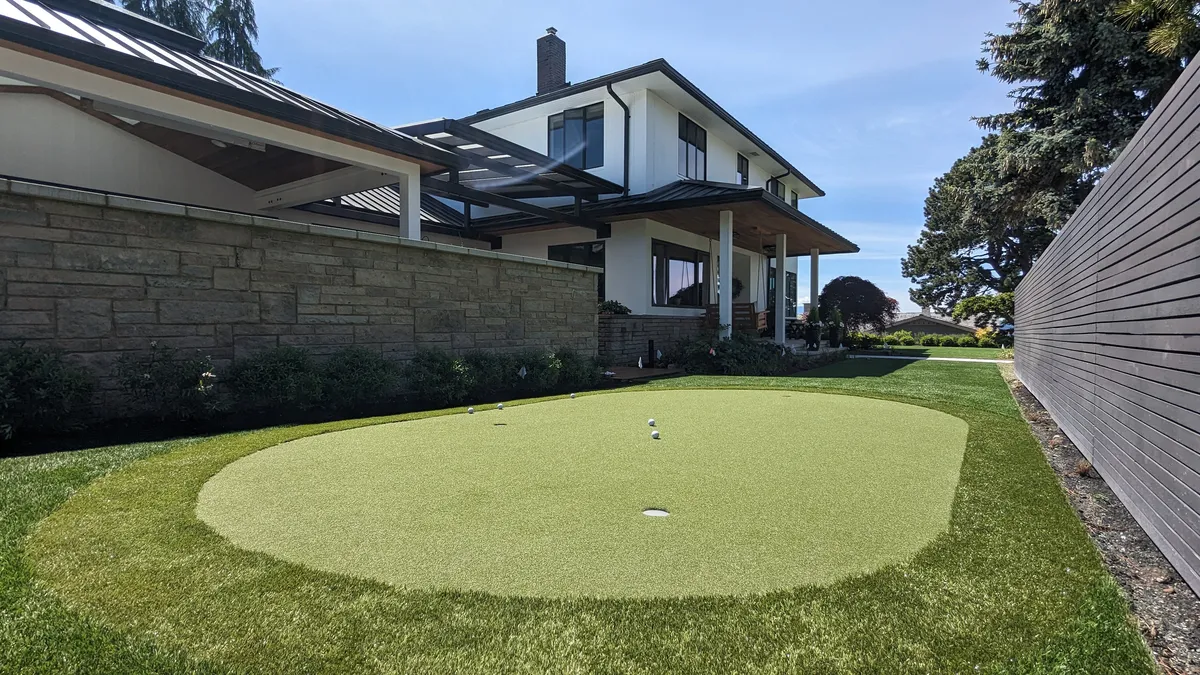 backyard putting green