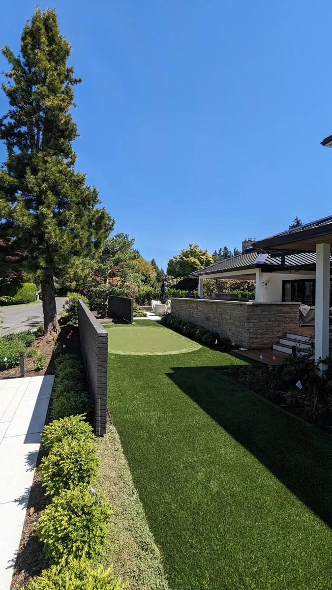 backyard putting green