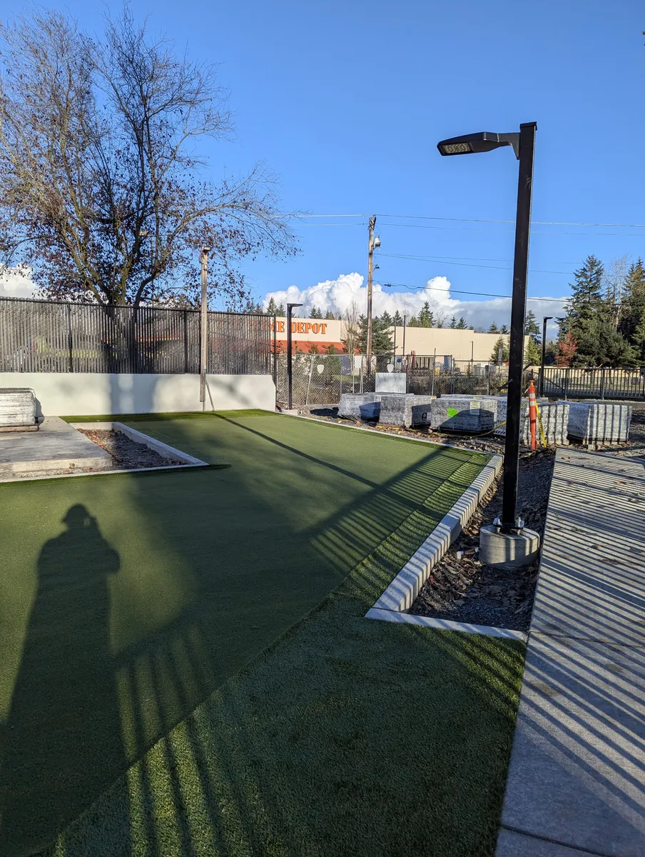 Backyard putting greens