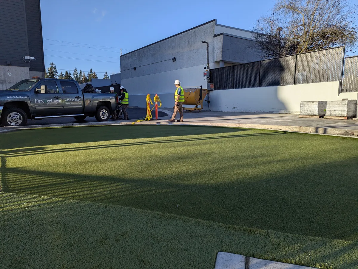 Backyard putting greens