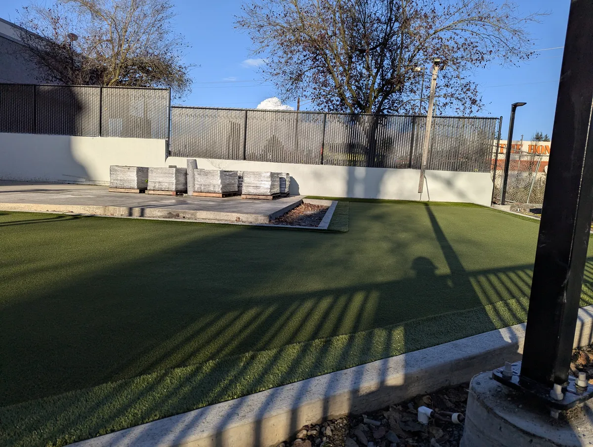 Backyard putting greens
