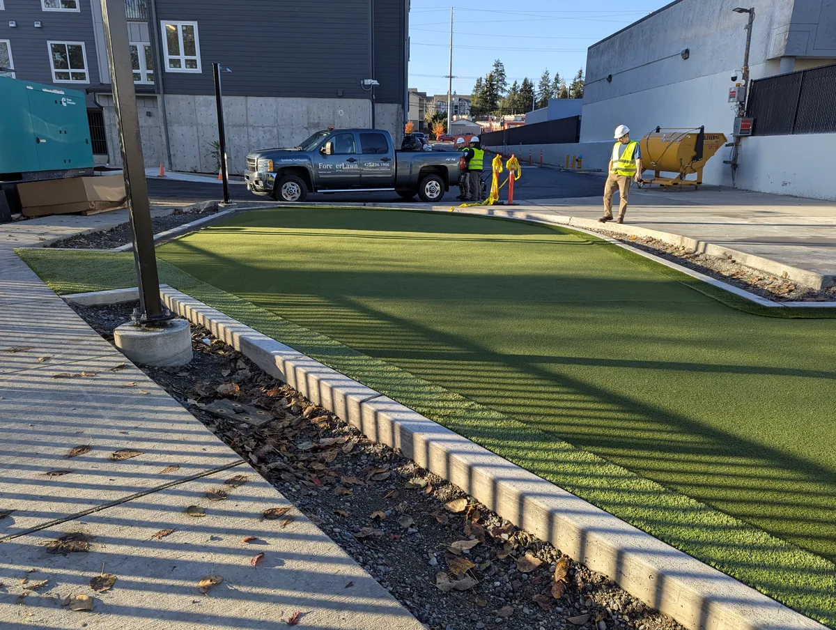 Backyard putting greens