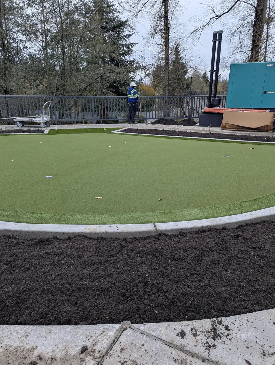 Backyard putting greens