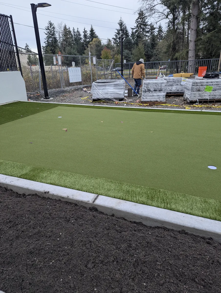 Backyard putting greens