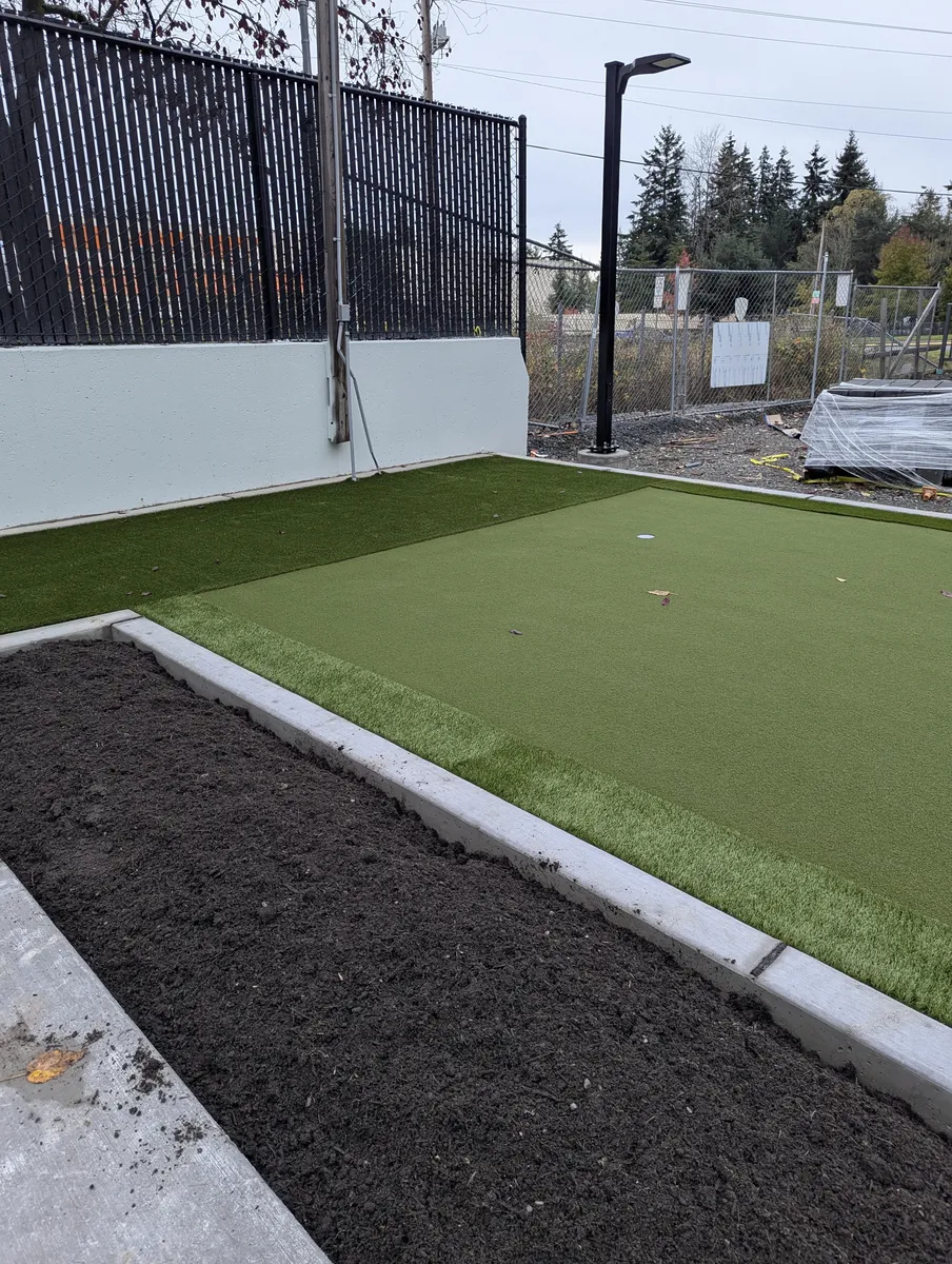 Backyard putting greens