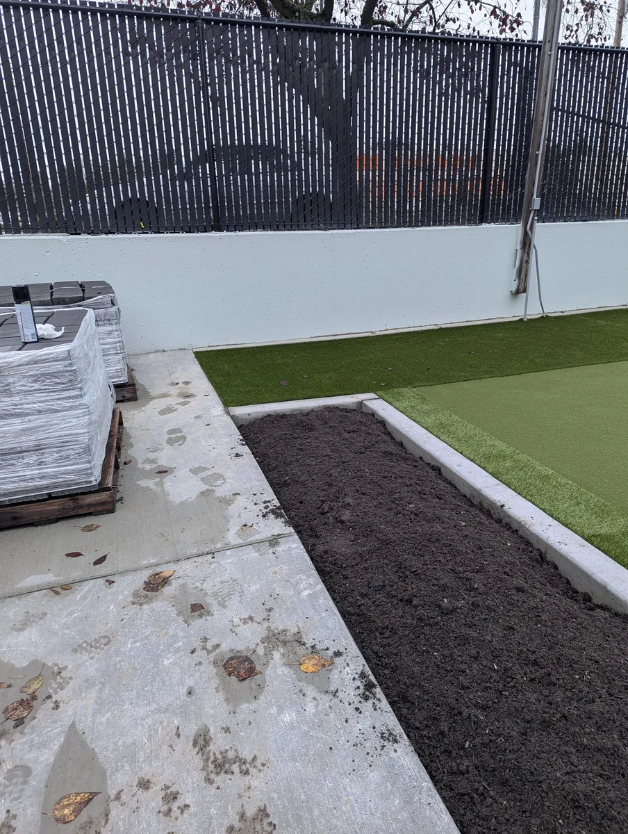 Backyard putting greens