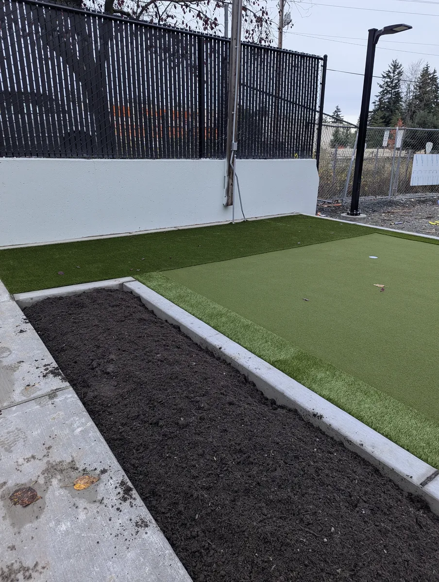 Backyard putting greens