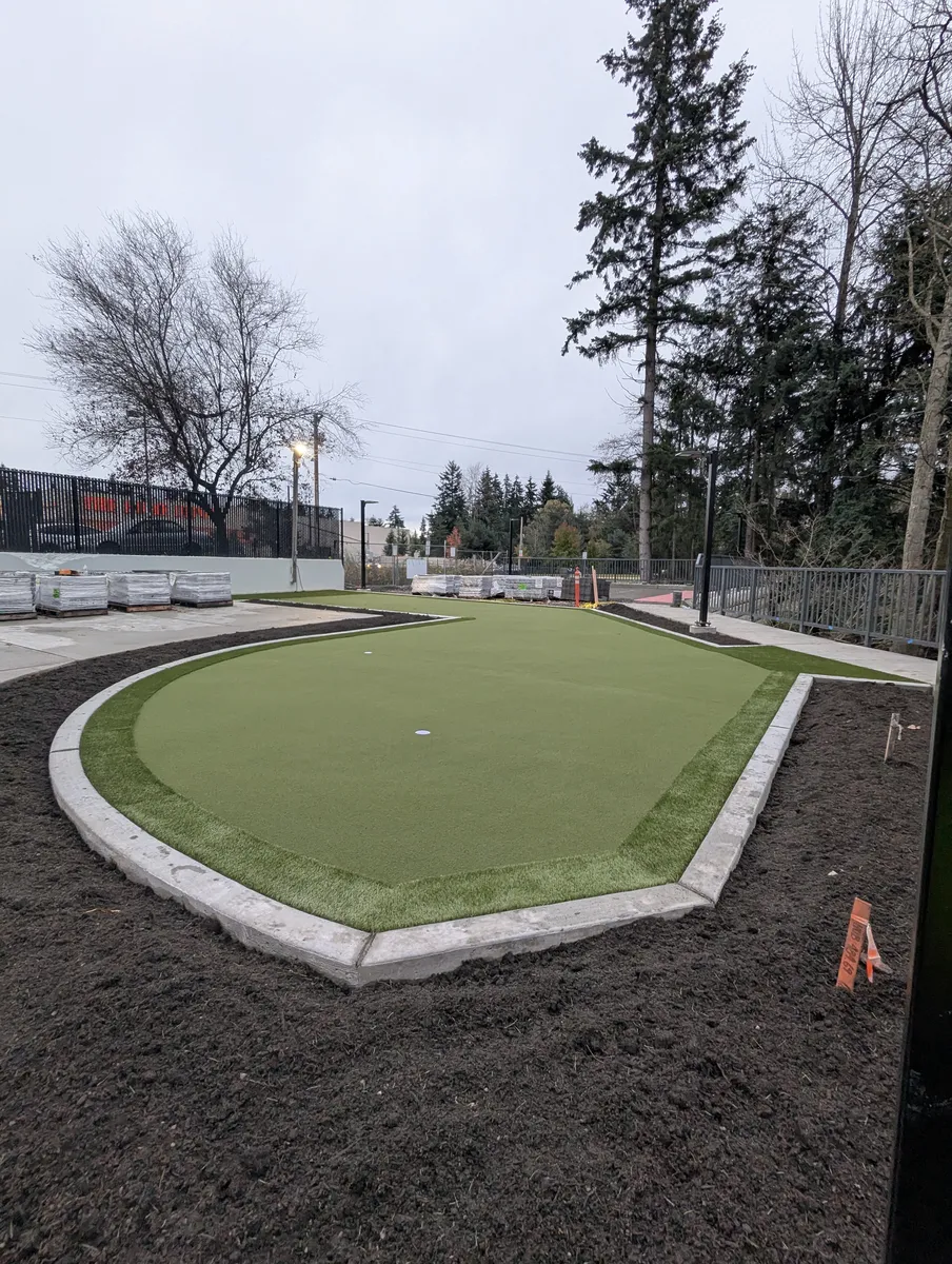 Backyard putting greens