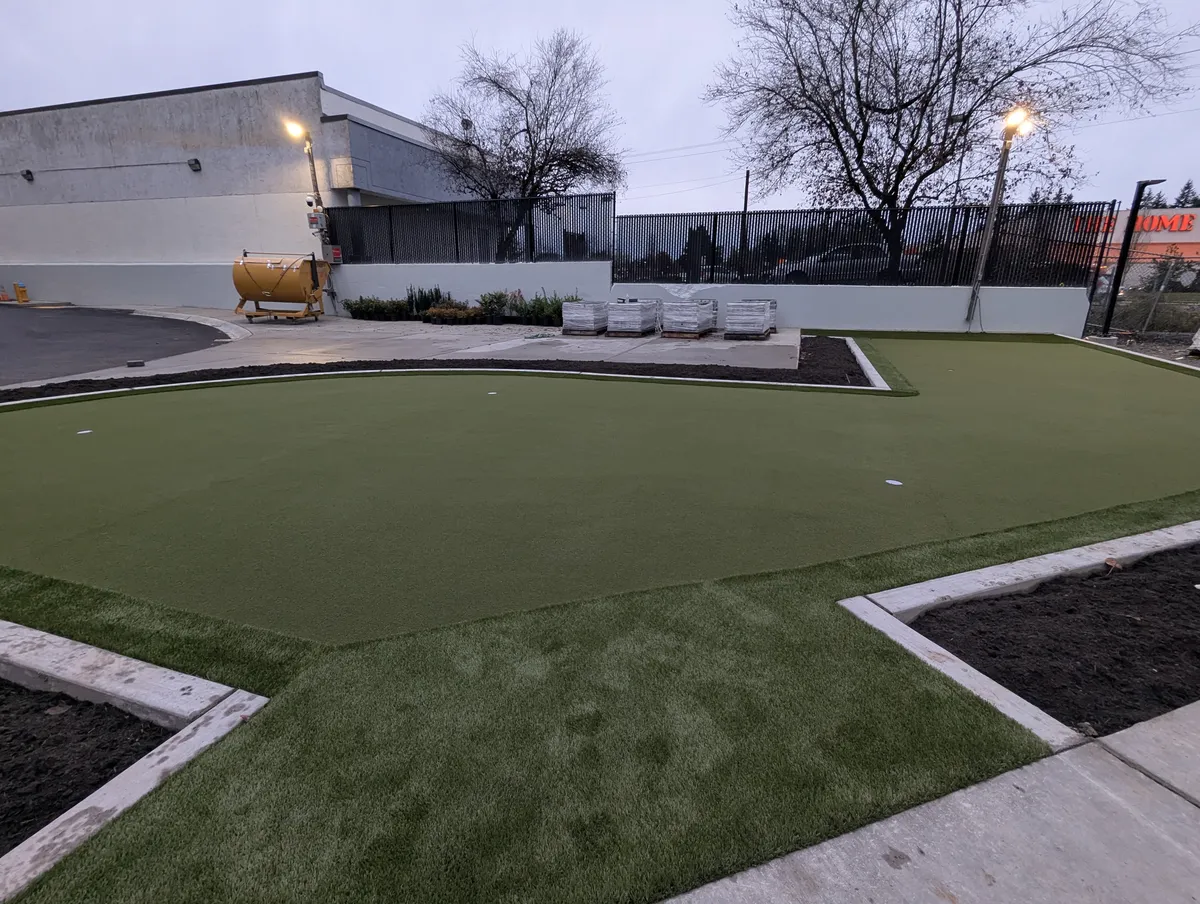 Backyard putting greens