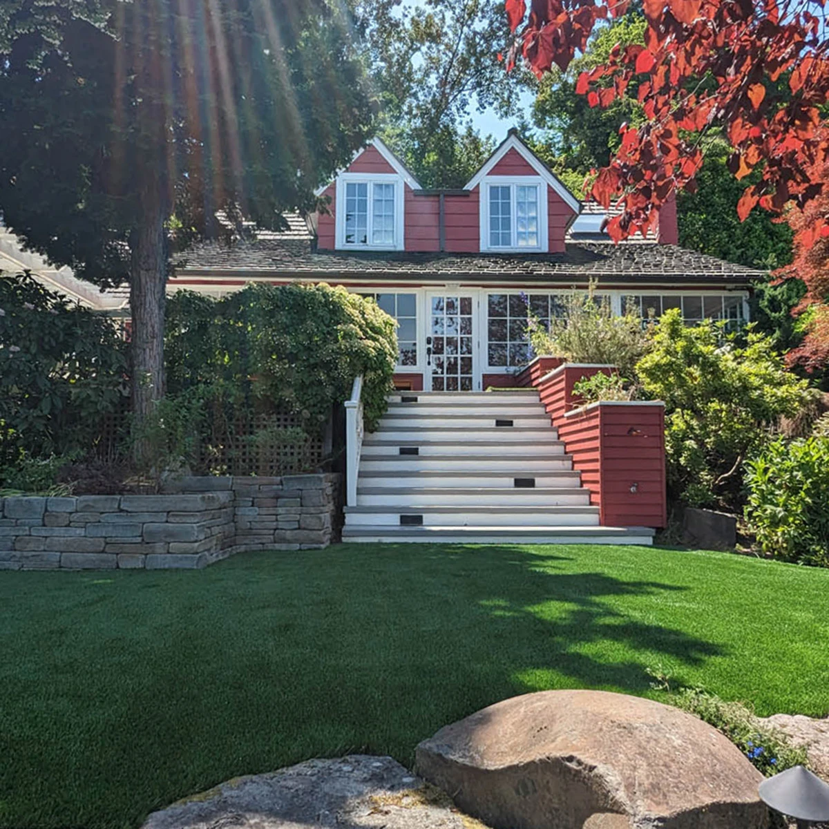 Featured image for “Waterfront Artificial Grass Installation North of Seattle”